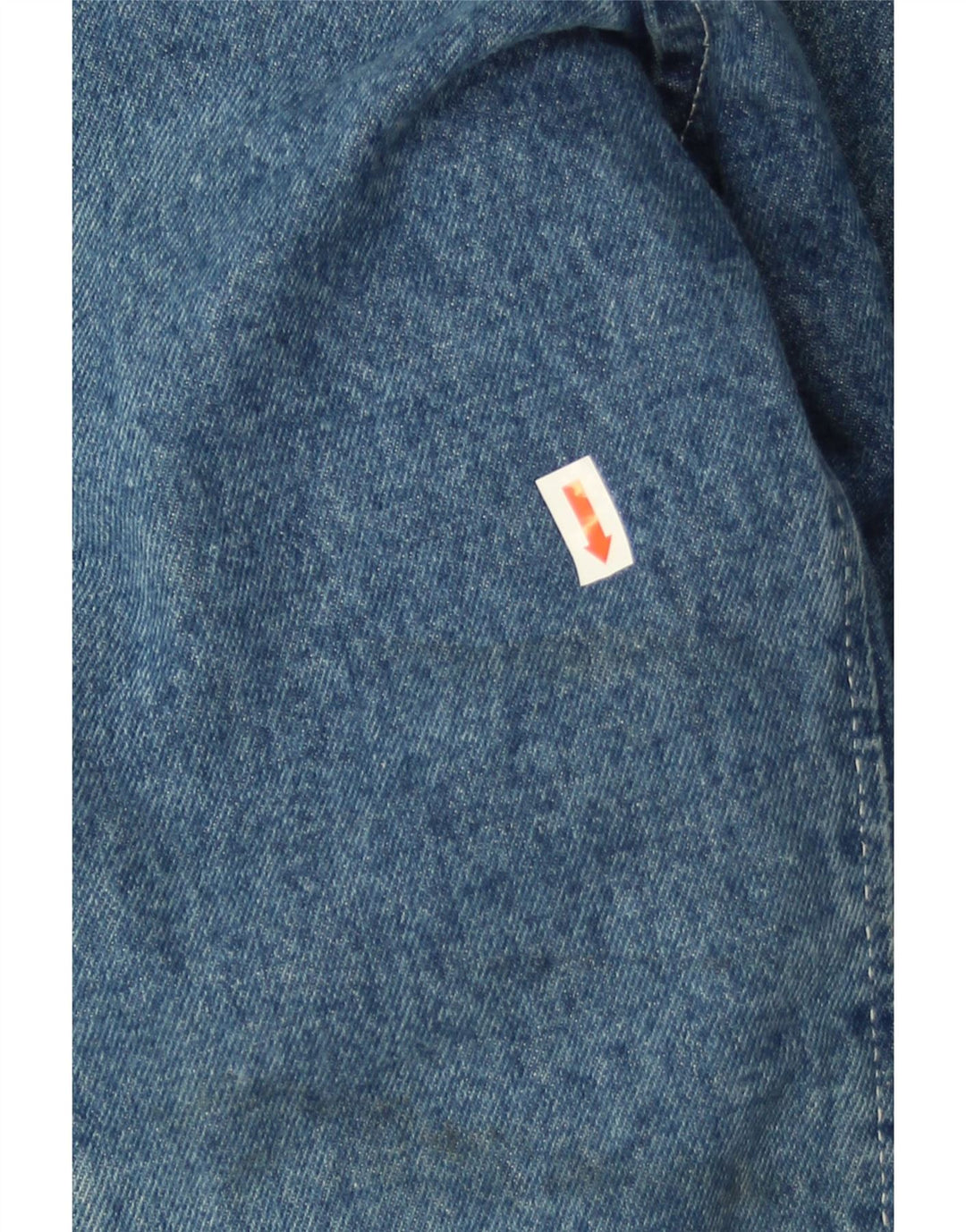 Cappotto in denim da uomo Wampum UK 40 grande cotone blu