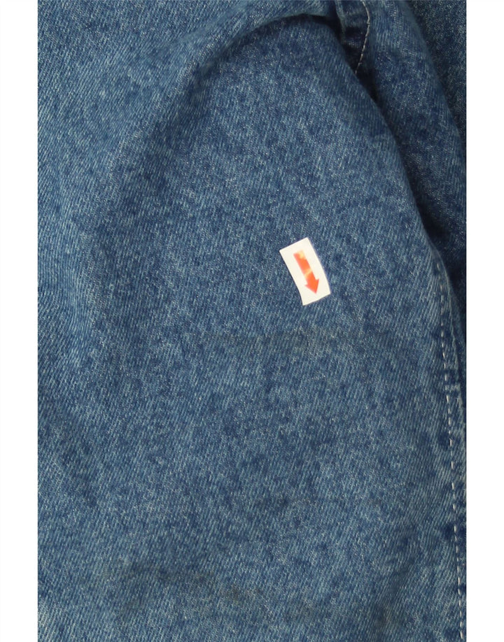 Cappotto in denim da uomo Wampum UK 40 grande cotone blu