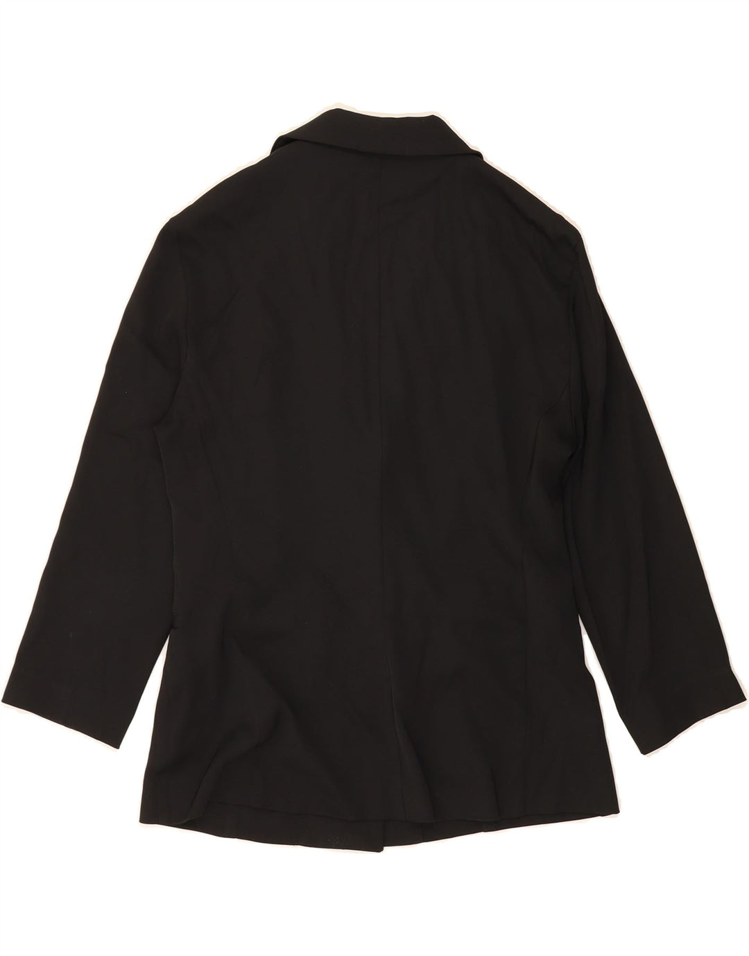 SISLEY Womens 3/4 Sleeve 3 Button Blazer Jacket IT 44 Medium Black Vintage Sisley and Second-Hand Sisley from Messina Hembry 
