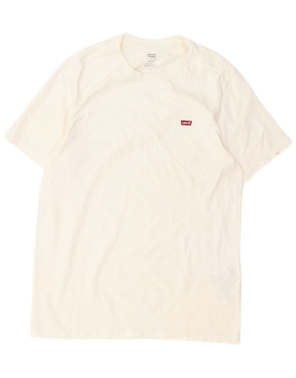 T-shirt Levi's da uomo con vestibilità standard, top in cotone bianco medio
