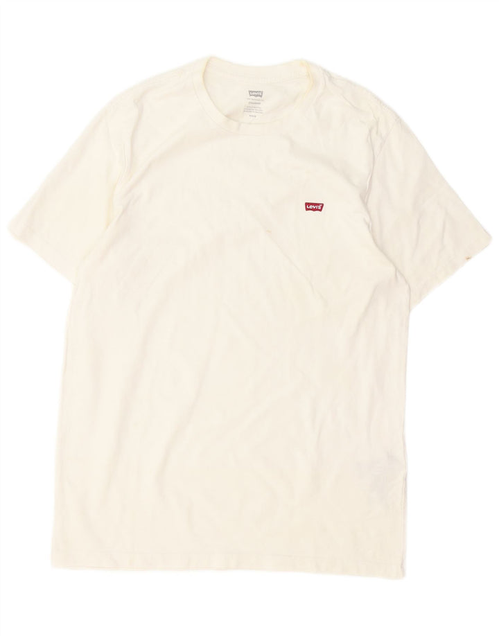 T-shirt Levi's da uomo con vestibilità standard, top in cotone bianco medio