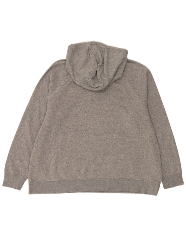 Felpa con cappuccio Nike da donna, vestibilità rilassata, UK 18 XL, cotone chiazzato grigio, sportivo