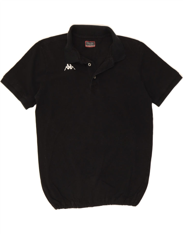 KAPPA Womens Polo Shirt UK 16 Large Black Vintage Kappa and Second-Hand Kappa from Messina Hembry 