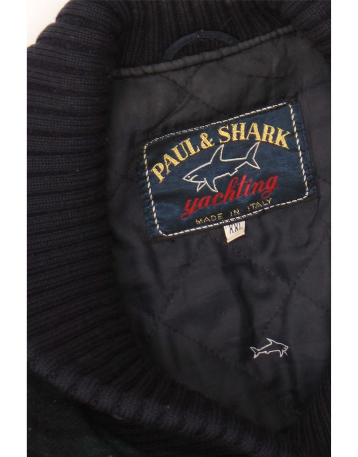 Soprabito da donna Paul & Shark UK 20 2XL Blu navy a quadri