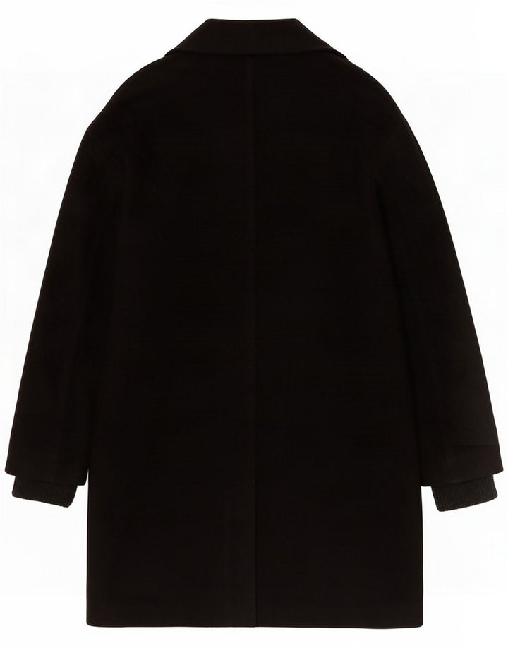 Topshop Cappotto oversize da donna UK 6 XS Nero Poliestere