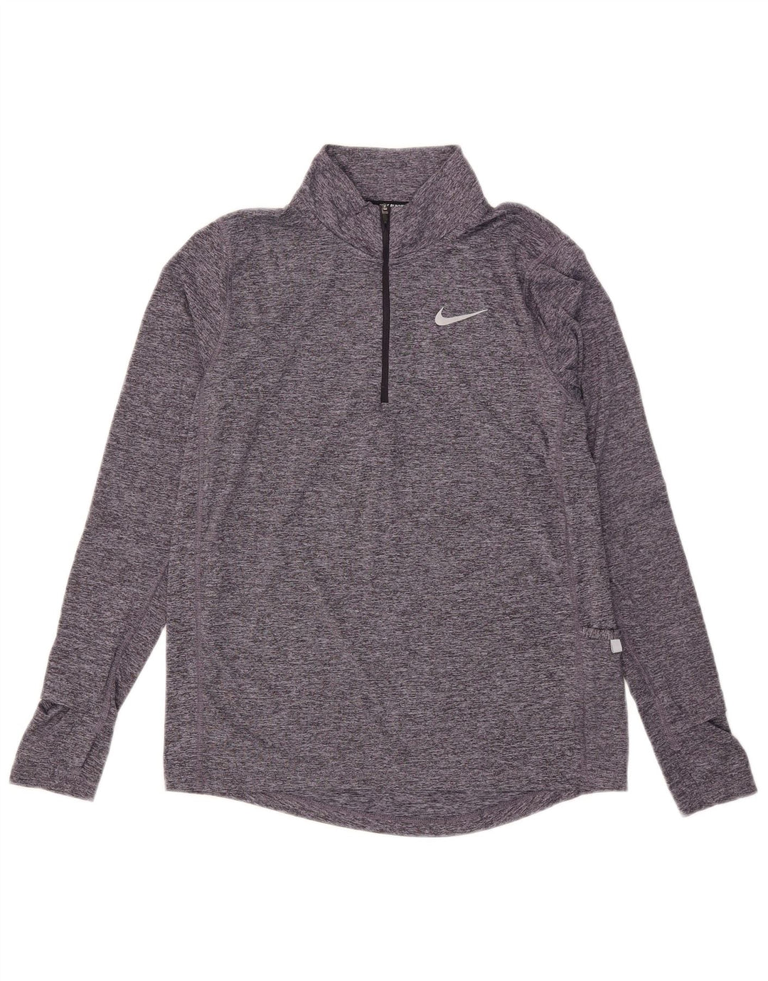 Top della tuta pullover da donna Nike Dri Fit UK 10 piccolo grigio chiazzato