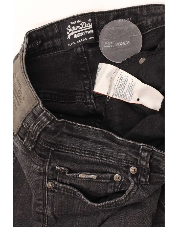Jeans skinny da donna Superdry W32 L34 cotone grigio