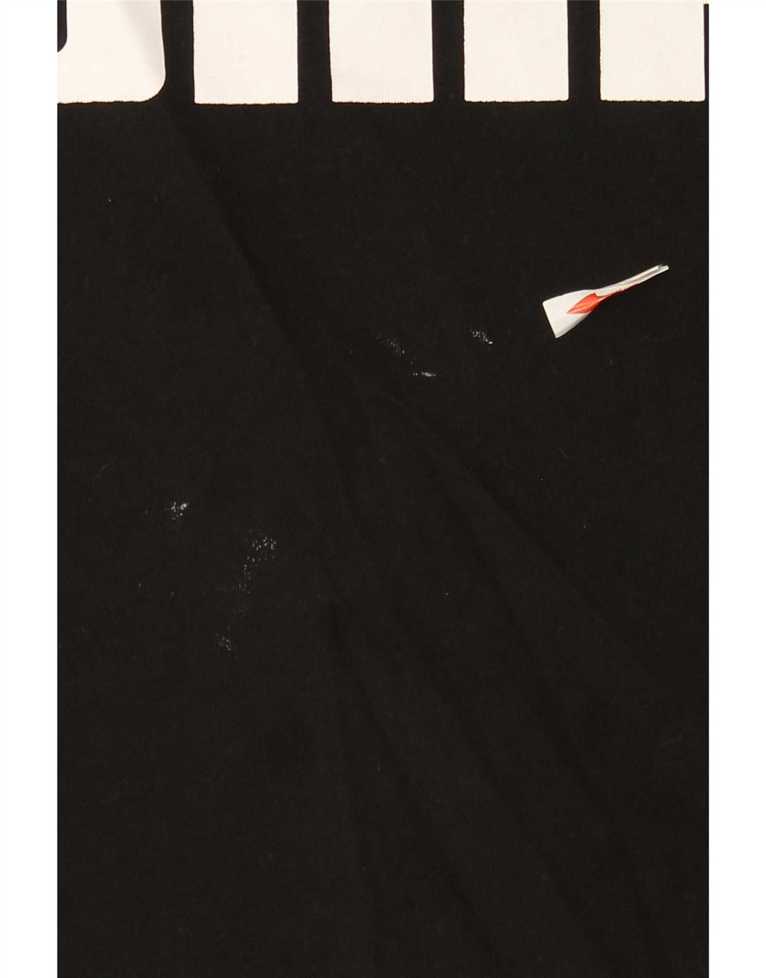 T-shirt grafica da uomo Puma Top Small in cotone nero