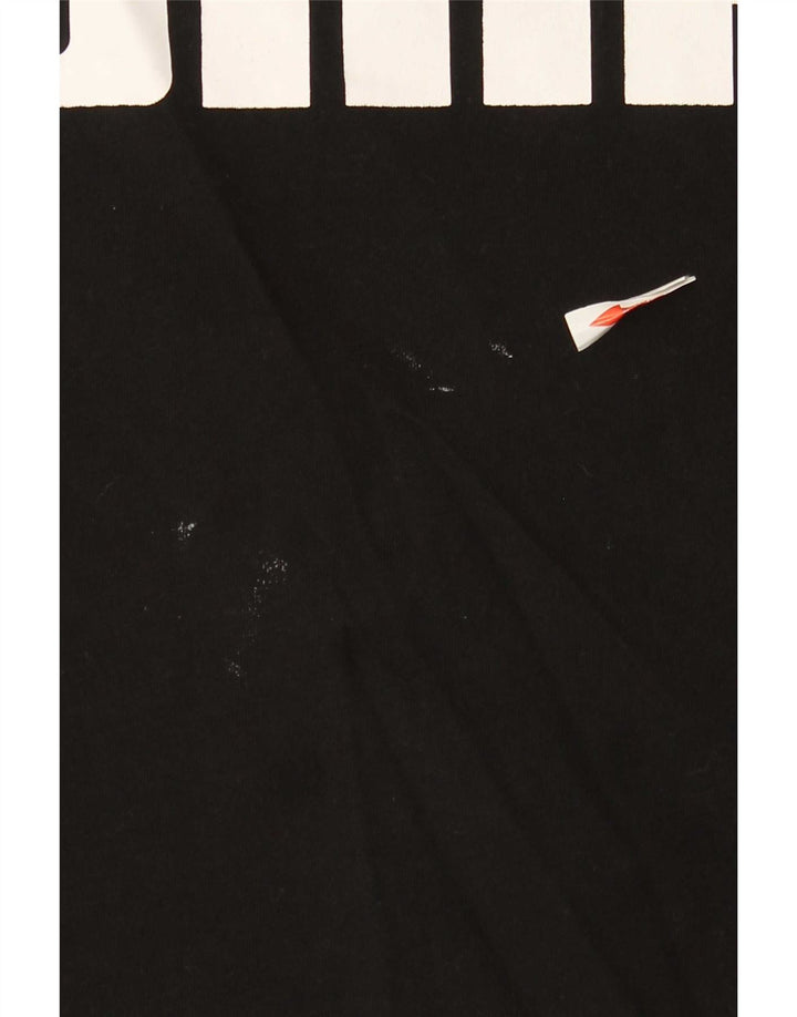 T-shirt grafica da uomo Puma Top Small in cotone nero