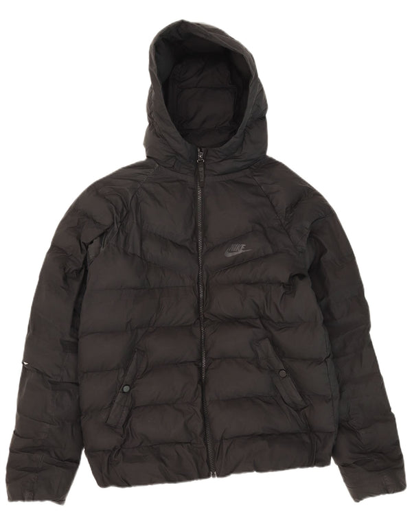 Giacca imbottita con cappuccio Nike da bambino 13-14 anni XL poliestere nero