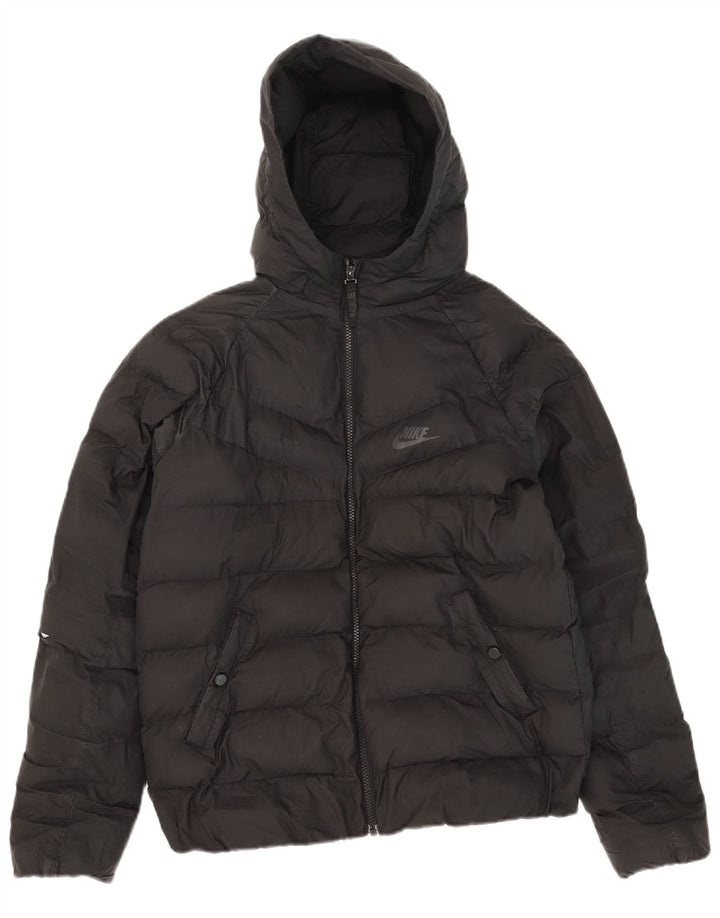 Giacca imbottita con cappuccio Nike da bambino 13-14 anni XL poliestere nero