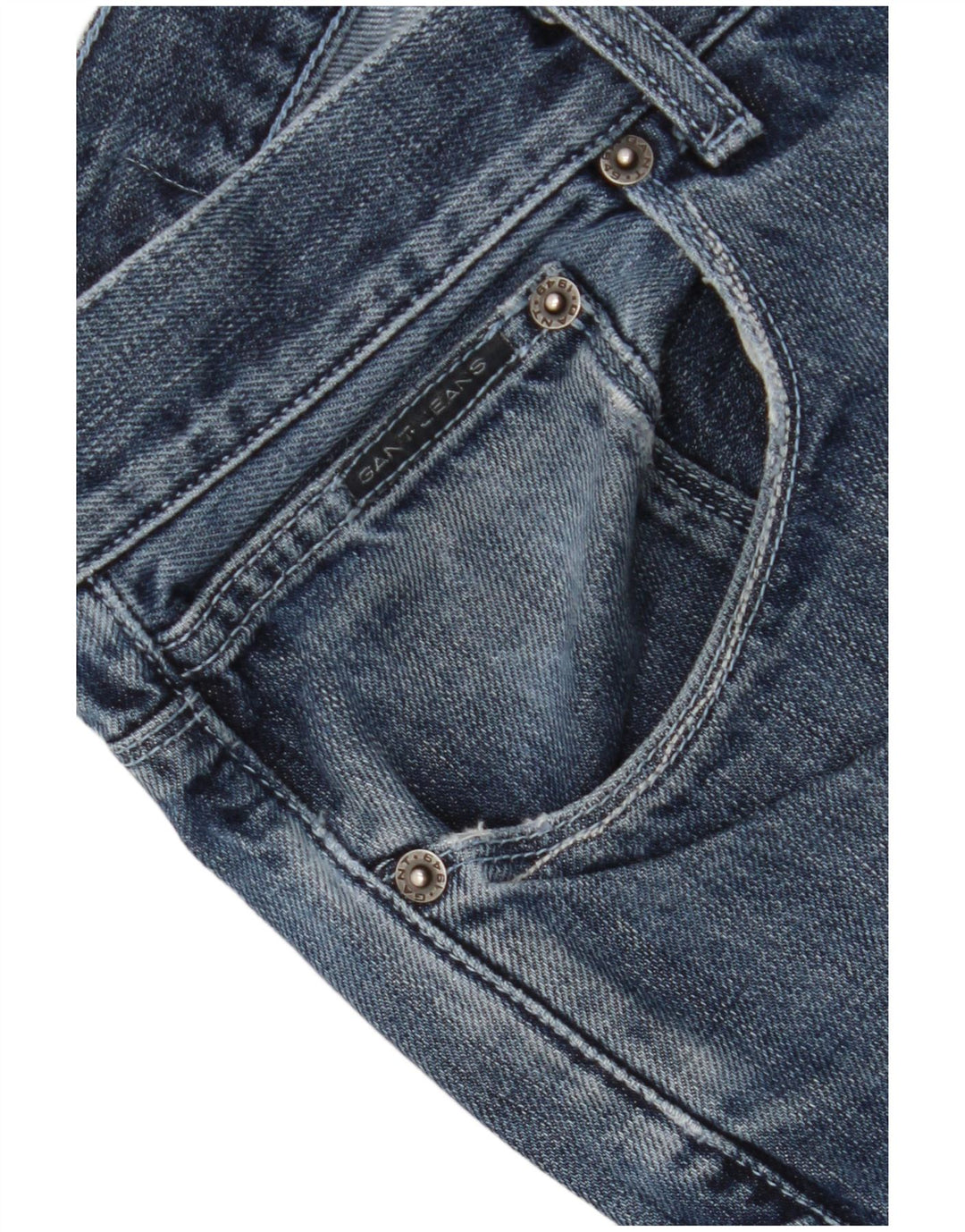 Jeans dritti da uomo Gant W40 L32 cotone blu