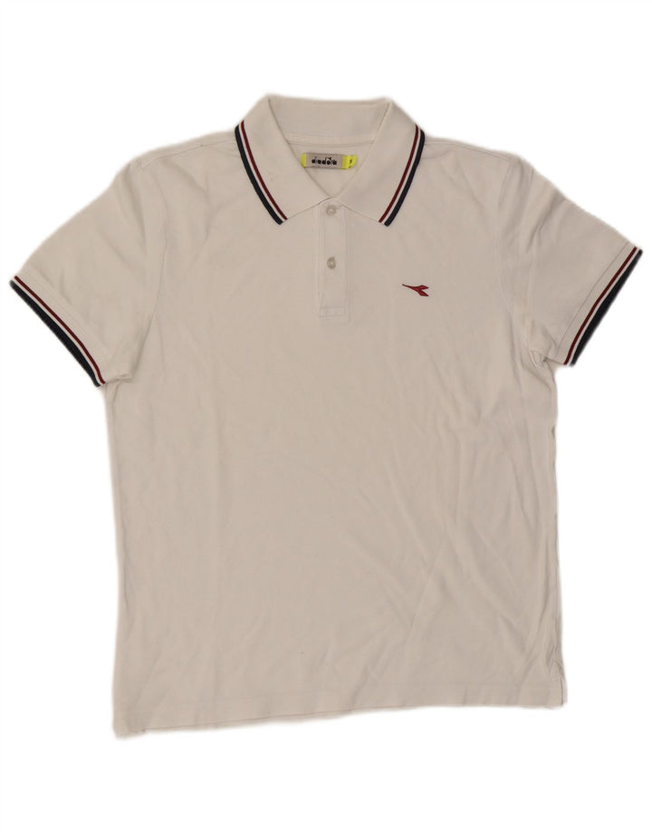 Polo Diadora Uomo Small Bianca