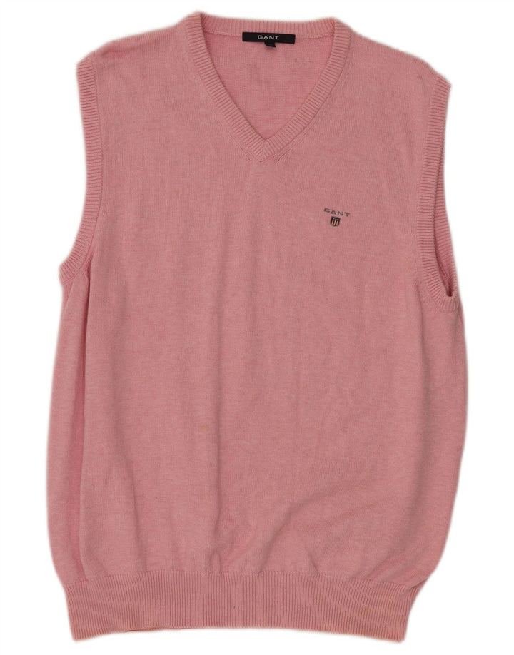 Canottiera da uomo Gant XL in cotone rosa