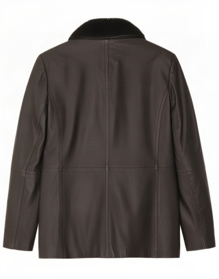 Wallis Giacca in pelle da donna UK 12 Medium Nero