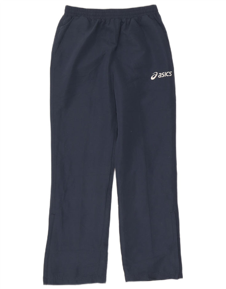 Pantaloni della tuta da ragazzo Asics 11-12 anni in poliestere blu navy