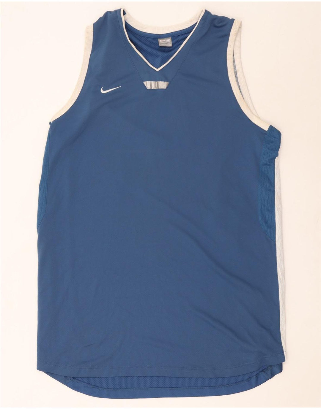 Canotta alta da uomo Nike 3XL poliestere color block blu