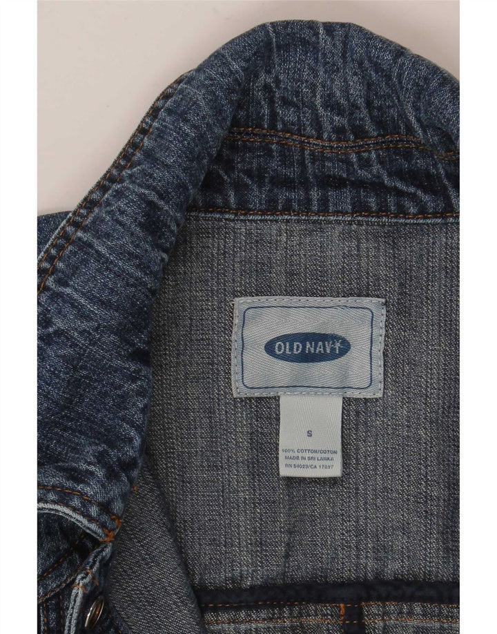 Giacca di jeans da donna Old Navy UK 10 piccolo cotone blu