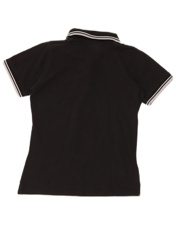 Polo Diadora Donna UK 10 Small Nera in Cotone