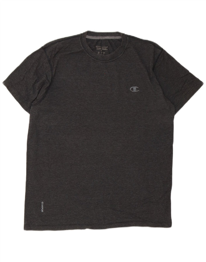 T-shirt da uomo Champion Top in cotone grigio medio