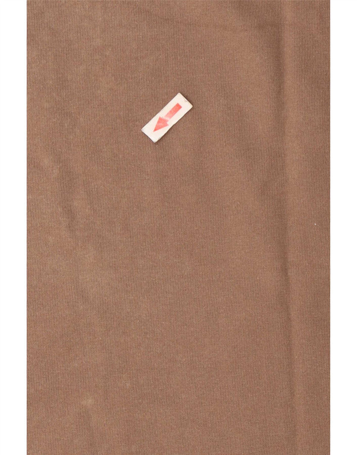 T-shirt da uomo Champion Top grande in cotone marrone