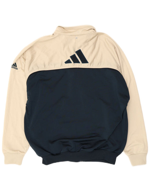 Giacca da tuta grafica da uomo Adidas UK 40/42 Medium White Colourblock