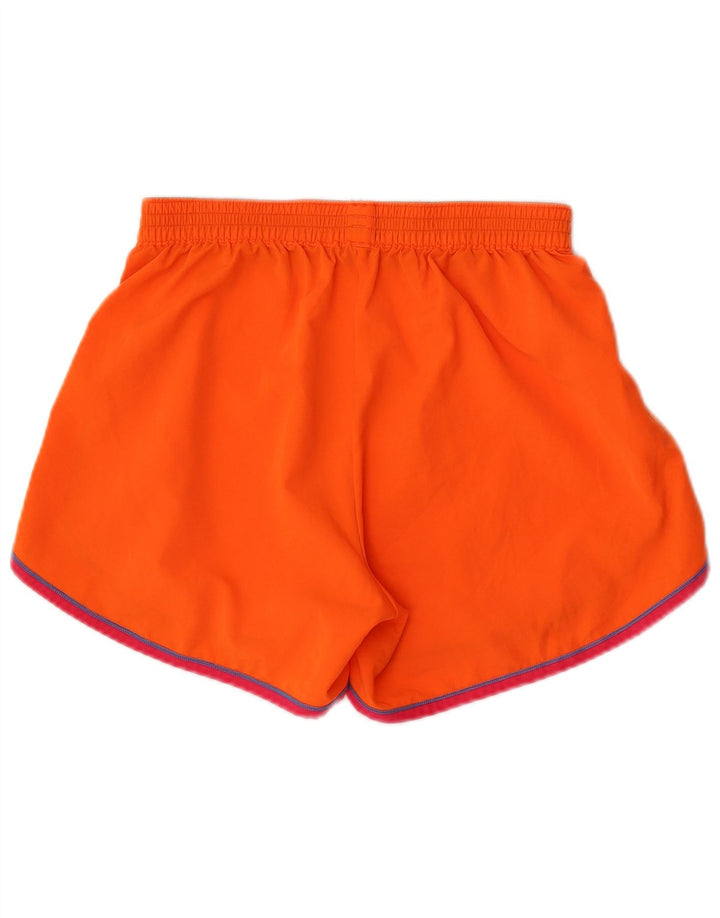 Pantaloncini sportivi da donna Under Armour UK 8 Small Poliestere a righe arancioni