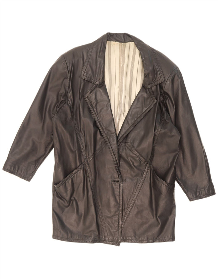 Cappotto in pelle da donna C&A UK 18 XL Nero