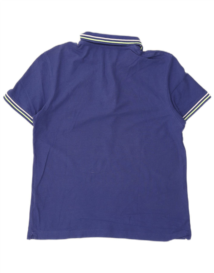 Polo da uomo Lotto in cotone medio blu navy