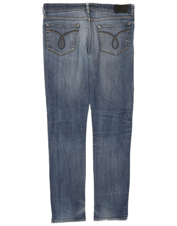 Jeans skinny da uomo Calvin Klein W34 L34 cotone blu