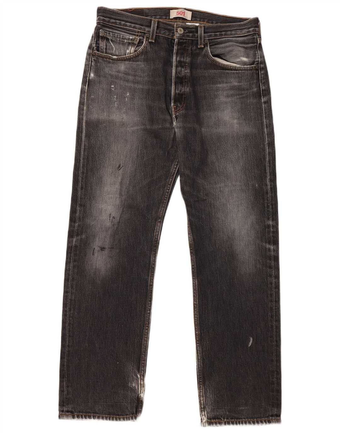 LEVI'S Jeans dritti da uomo 501 W32 L32 cotone nero