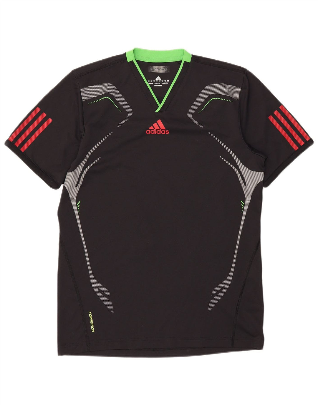 T-shirt Adidas Climacool da uomo Top Small Black Colourblock