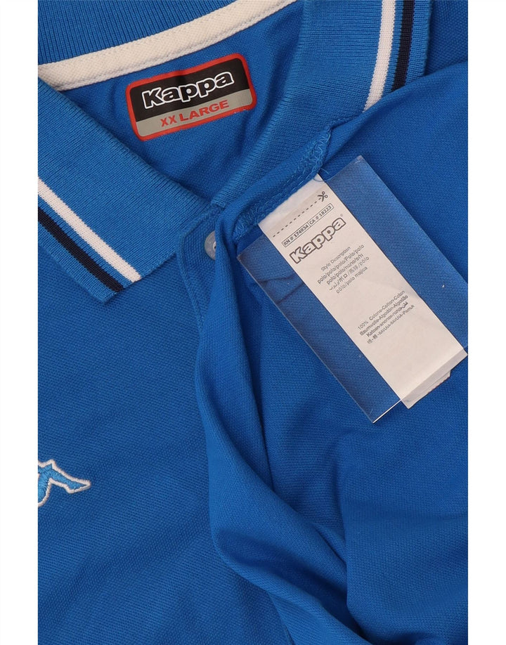 Polo da uomo KAPPA 2XL in cotone blu