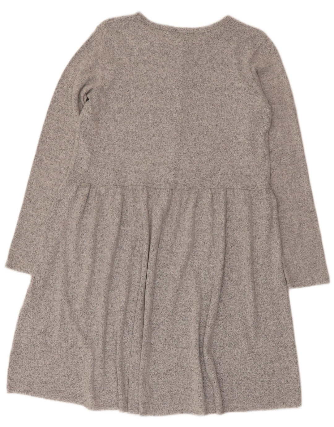 Abito basic a maniche lunghe da donna Zara UK 10 piccolo poliestere grigio