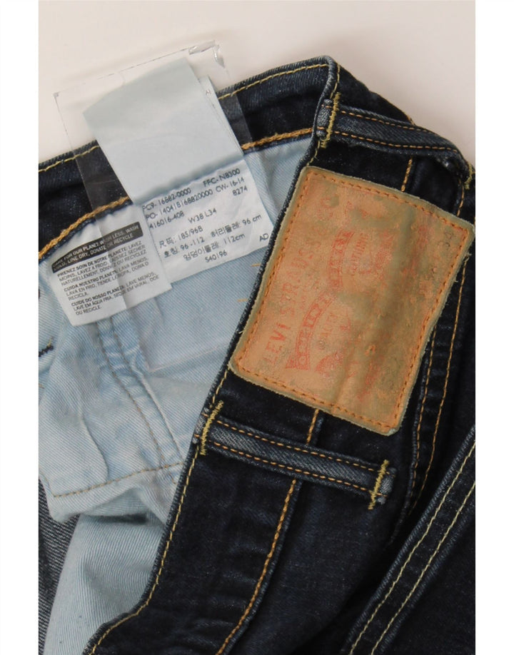 Levi's Uomo 522 Jeans dritti W38 L34 Cotone blu navy