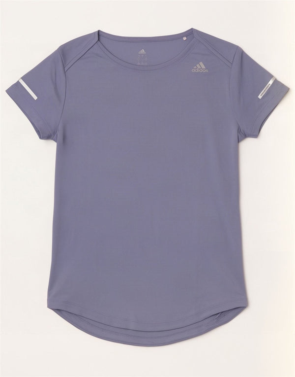 Maglietta da corsa da donna Adidas Top UK 8/10 piccola poliestere viola