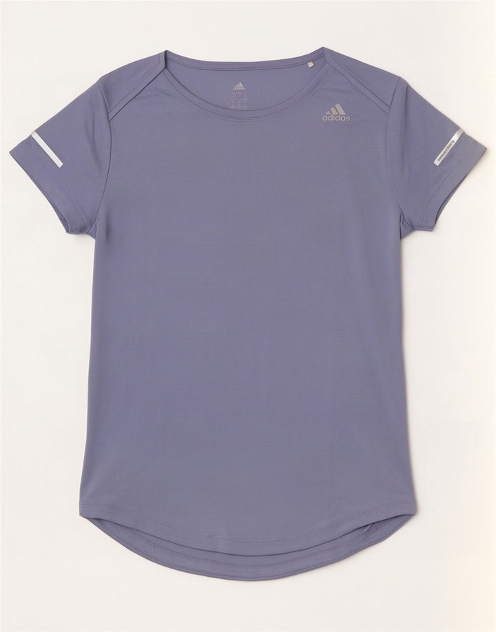 Maglietta da corsa da donna Adidas Top UK 8/10 piccola poliestere viola