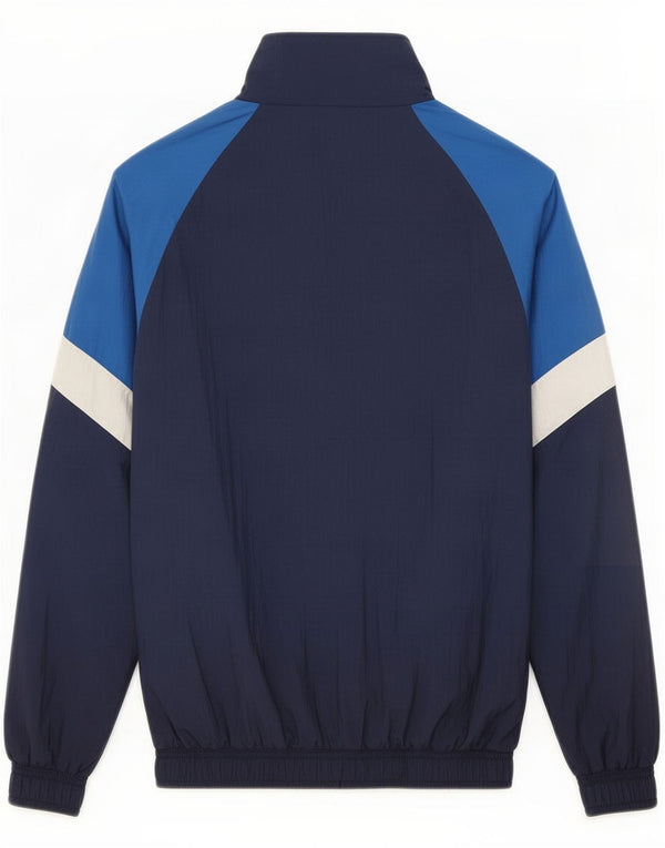 Ellesse Mens Tracksuit Top Jacket Small Navy Blue Colourblock Polyester