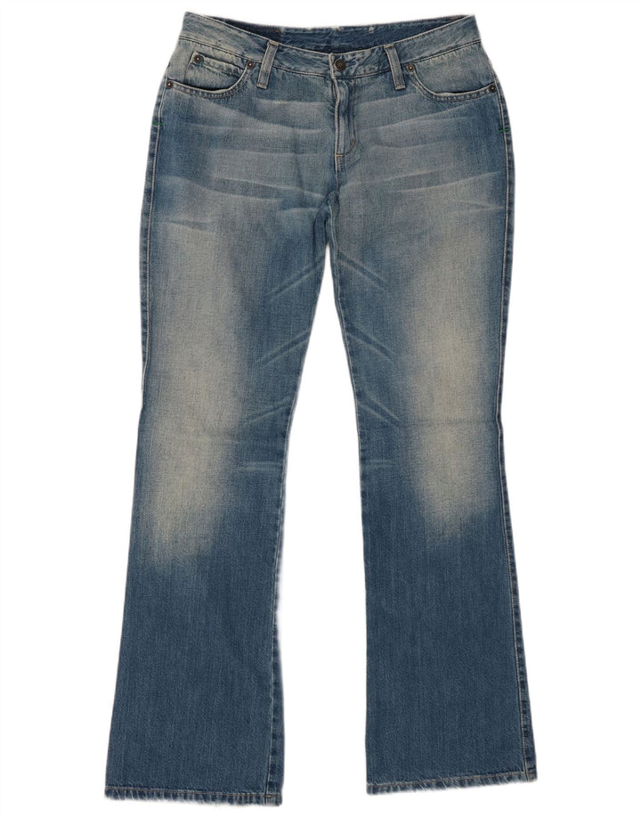 Jeans Bootcut da donna Benetton IT 44 Medio W32 L32 Blu Cotone