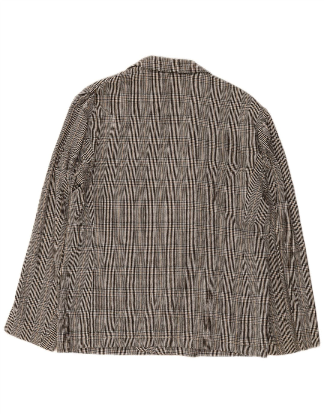 Giacca blazer doppiopetto da uomo Zara UK 40 grande plaid grigio