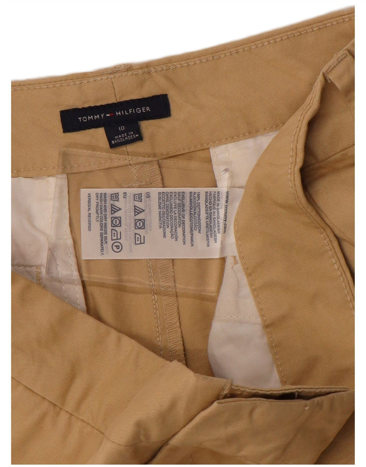 TOMMY HILFIGER Pantaloncini chino da donna US 10 Large W34 Cotone beige