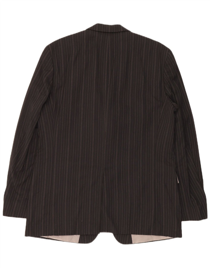 Giacca blazer da uomo a 3 bottoni HUGO BOSS EU 54 2XL Gessato nero