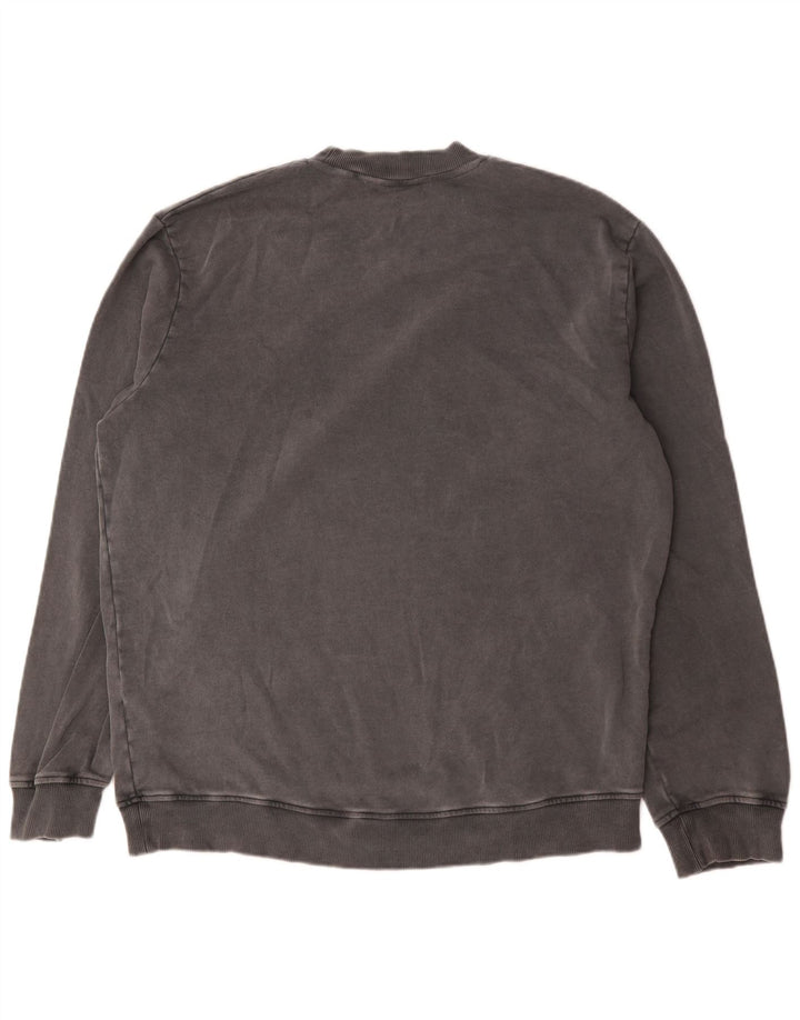 Lyle & Scott Felpa da uomo Maglione grande in cotone grigio