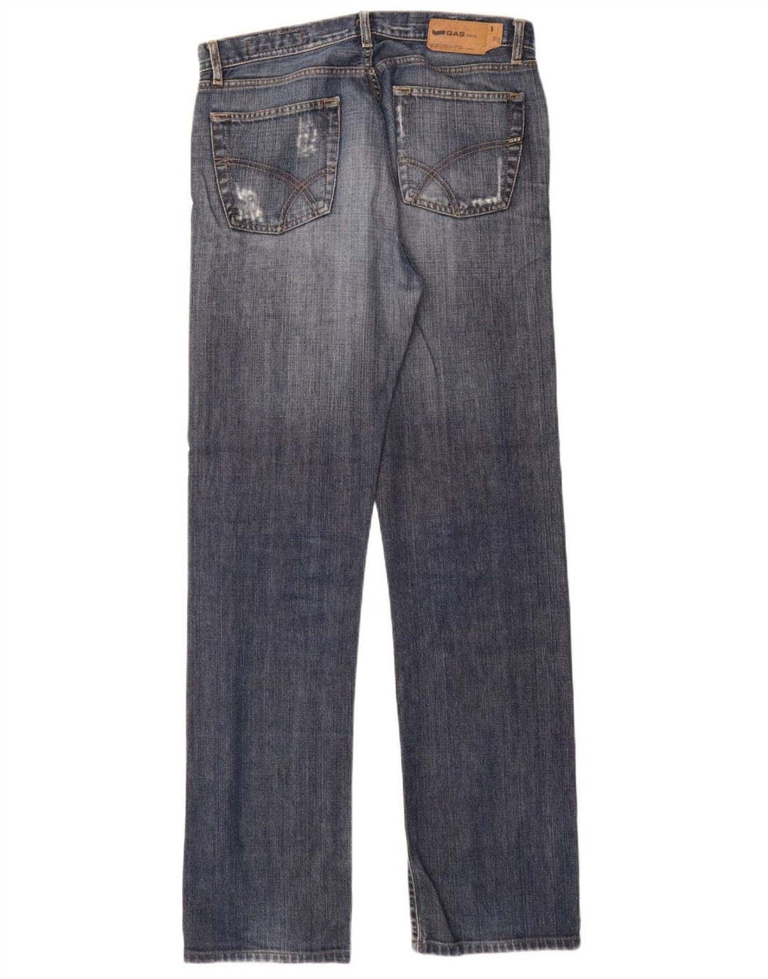 Jeans dritti da uomo Gas W33 L34 cotone blu