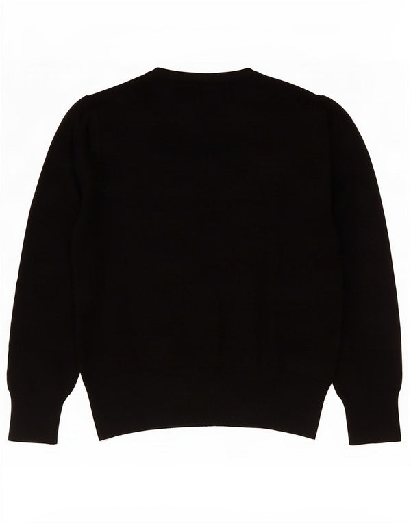 Maglione cardigan da donna Marks & Spencer UK 12 viscosa nera media