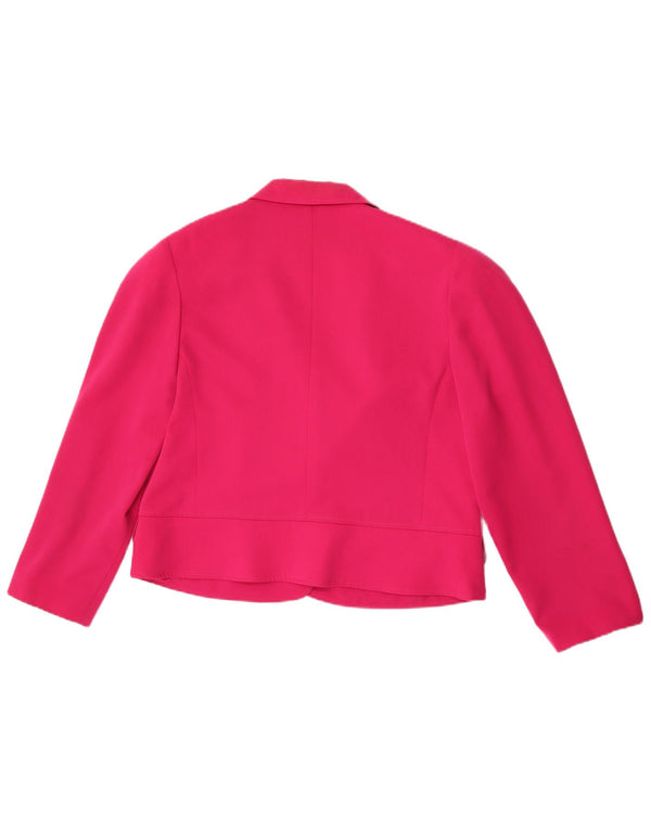 Yarell Giacca da donna corta a 3/4 maniche a 2 bottoni UK 18 XL Rosa