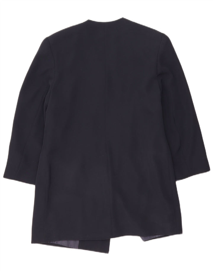 Cappotto doppiopetto da donna Lybido IT 44 Poliestere floreale medio blu navy