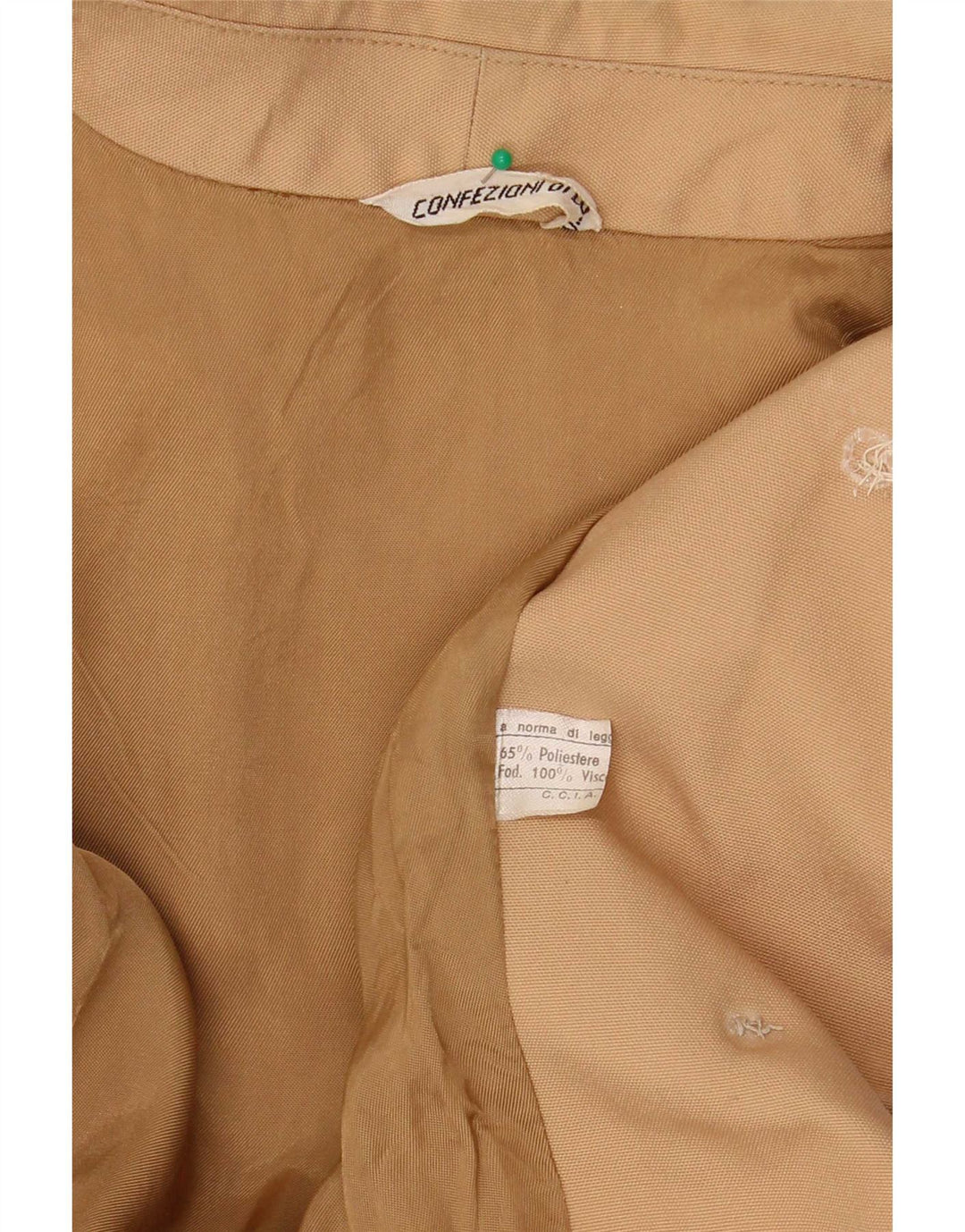Trench da donna Confezioni Di Lusso UK 12 Poliestere beige medio