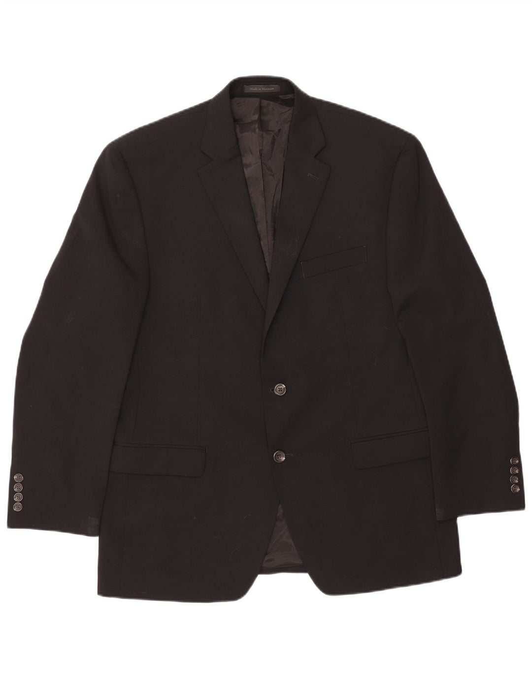 Giacca blazer da uomo a 2 bottoni Chaps UK 42 XL lana nera