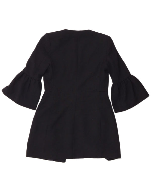 Giacca blazer con maniche lunghe a 3/4 da donna Zara UK 6 XS poliestere blu navy
